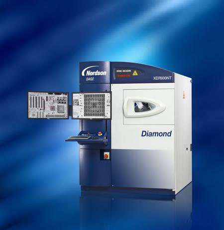 The Nordson DAGE XD7600NT Diamond FP X-ray inspection system with QuickView CT.